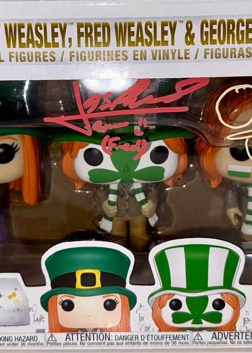 Bonnie Wright James Phelps Oliver Phelps RARE Signed Funko Pop Harry Potter Weasley Family - Official Pix COA
